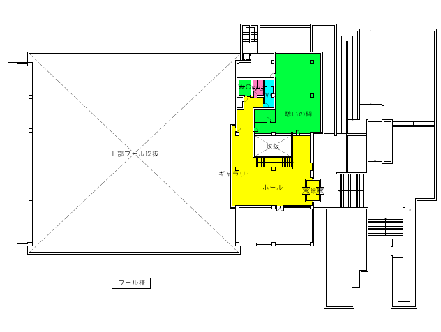 プール棟　２階案内図